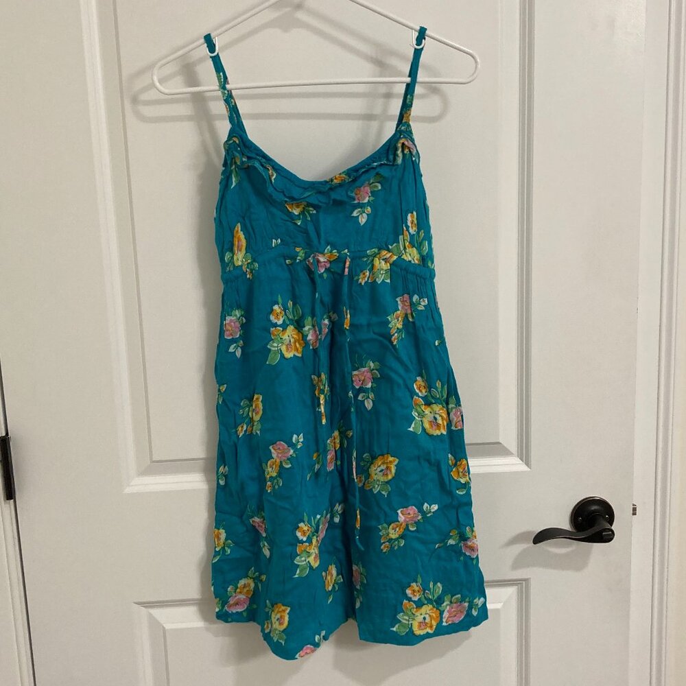 Teal Aeropostale Floral Dress